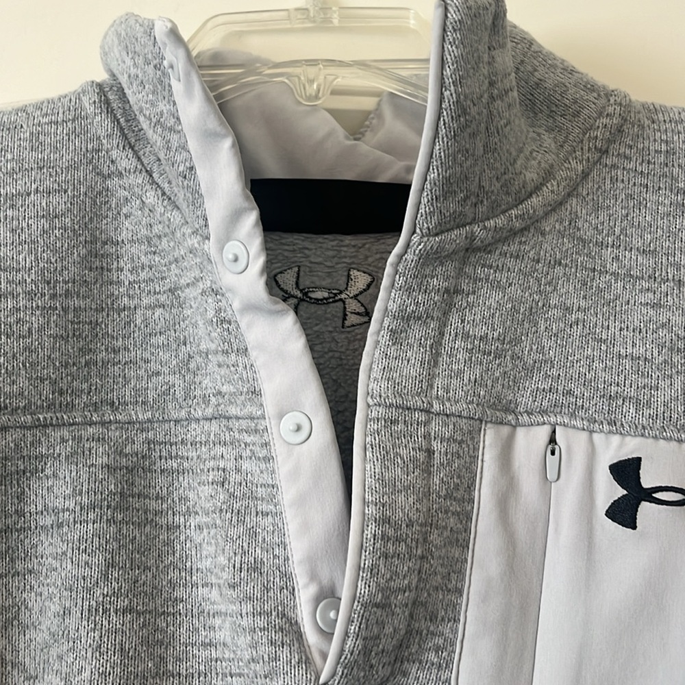 Men’s Under Armour Quarter Snap Up Pullover - Picture 4 of 8